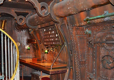 Disneyland Paris - Jules Verne's Nautilus - Decorative Painters Paris, France - Maison Scene
